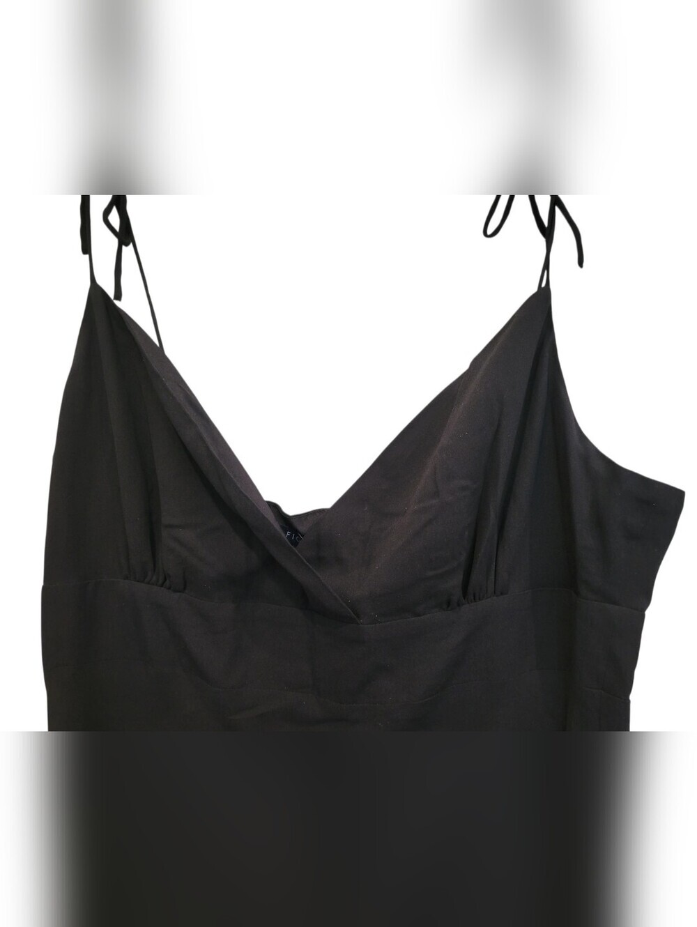 Tommy Hilfiger Black 100% Silk Maxi Dress Spagetti Straps Lined Size 12 - Picture 2 of 9